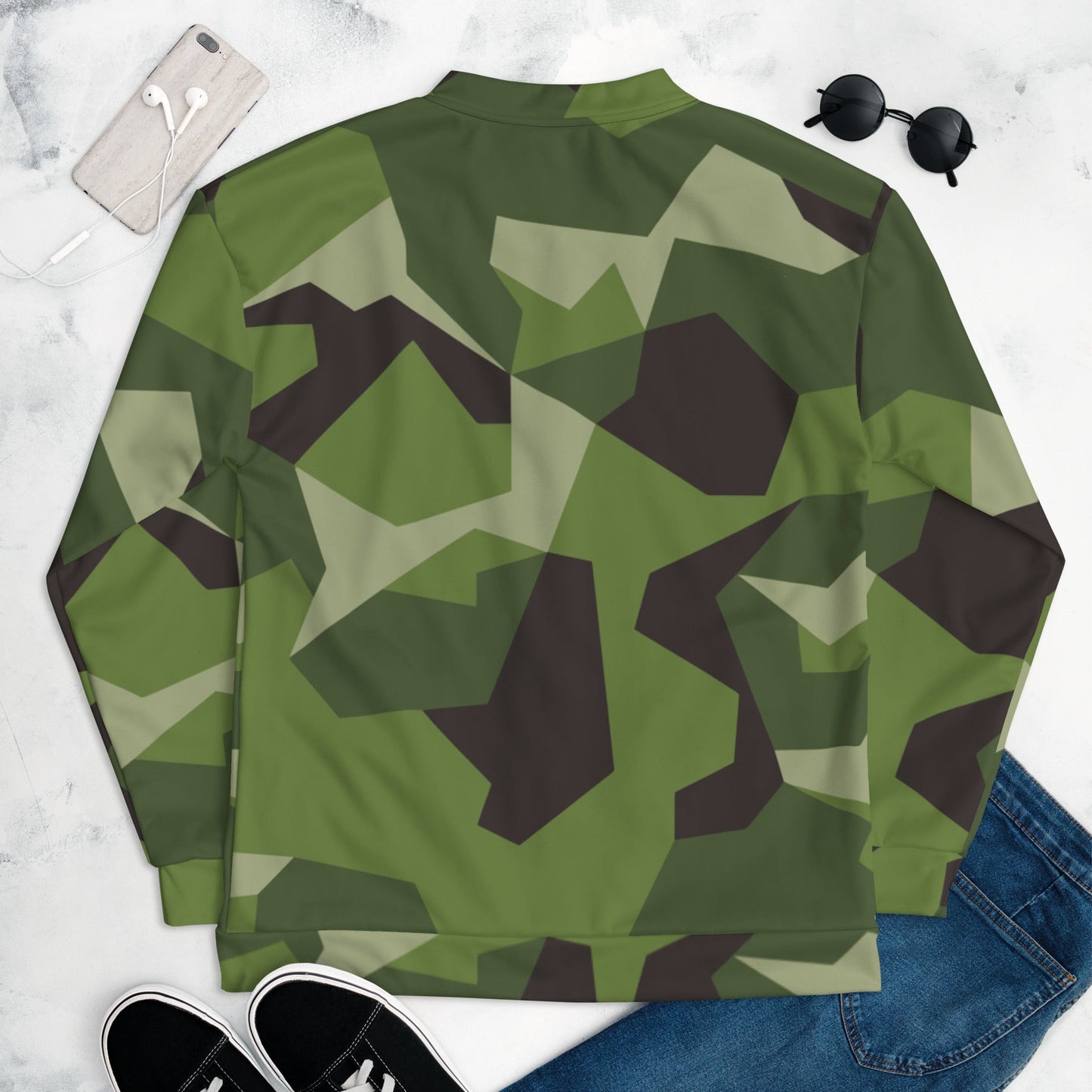 Swedish M90 CAMO Unisex Bomber Jacket - Jackets