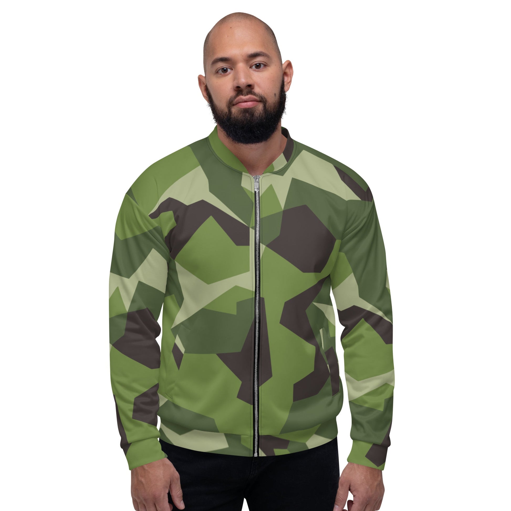 Swedish M90 CAMO Unisex Bomber Jacket - Jackets