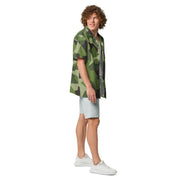 M90 Swedish Woodland CAMO Unisex Short-Sleeve Button Shirt