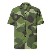 M90 Swedish Woodland CAMO Unisex Short-Sleeve Button Shirt