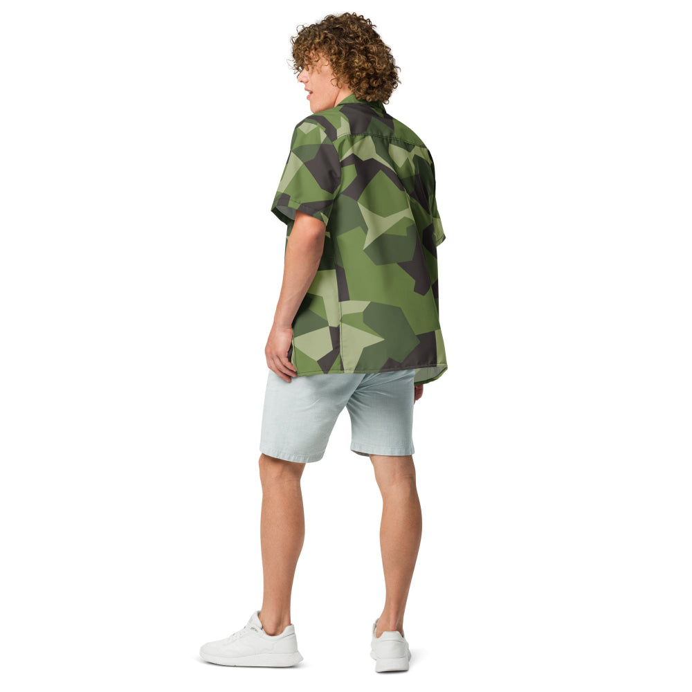 Swedish M90 CAMO Unisex button shirt - Button Shirt