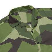 M90 Swedish Woodland CAMO Unisex Short-Sleeve Button Shirt