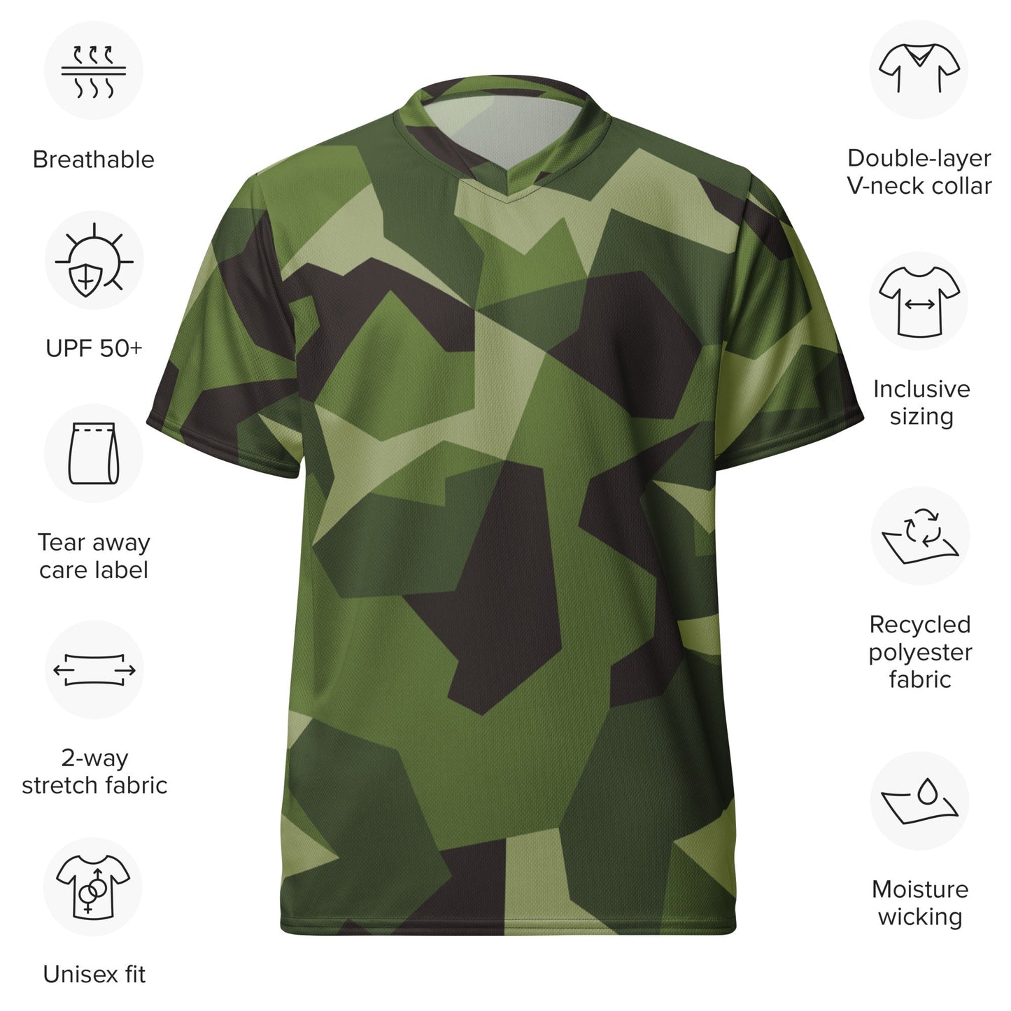 Swedish M90 CAMO unisex sports jersey Sports Jerseys