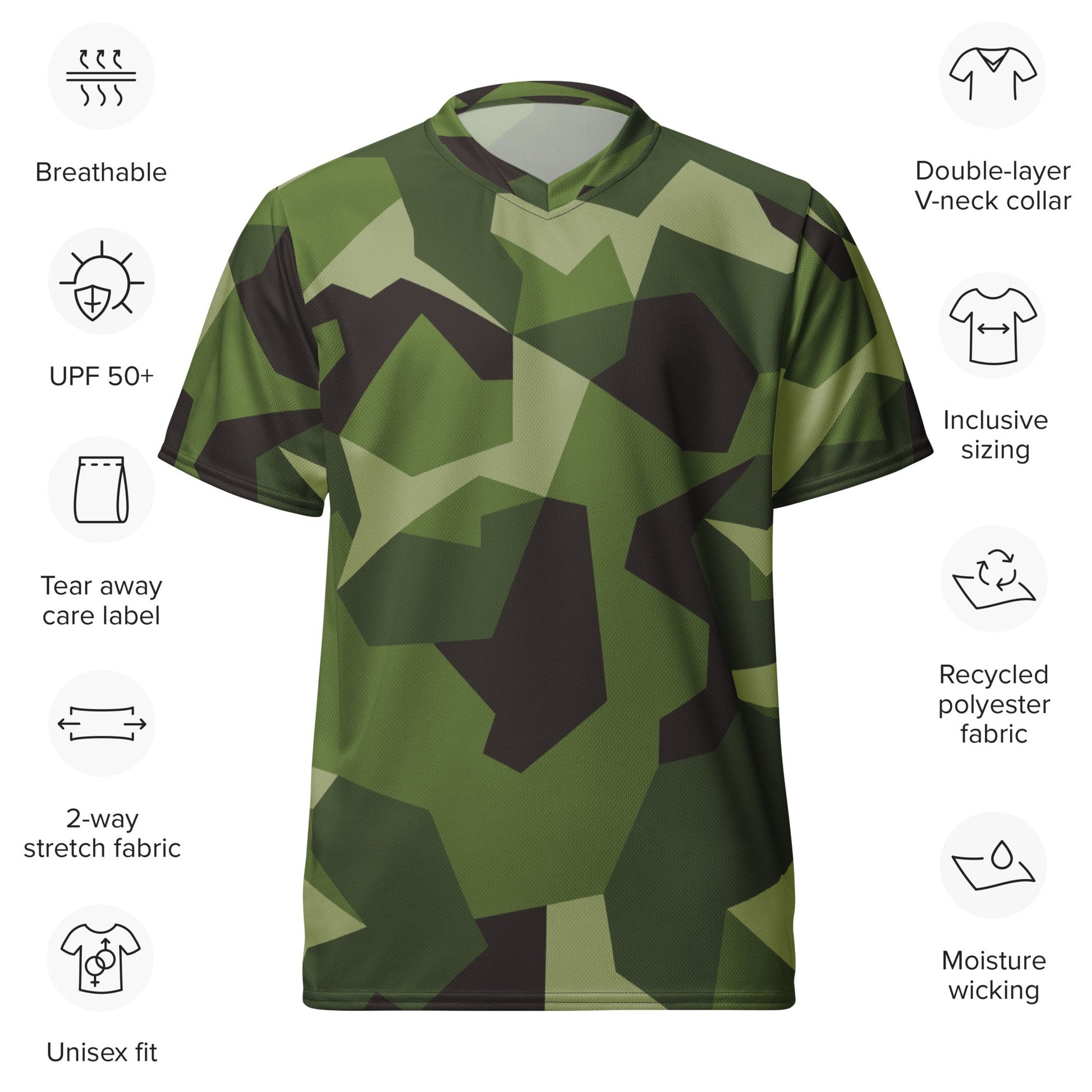 Swedish M90 CAMO unisex sports jersey Sports Jerseys