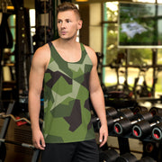 M90 Swedish Woodland CAMO Unisex Tank Top - XS