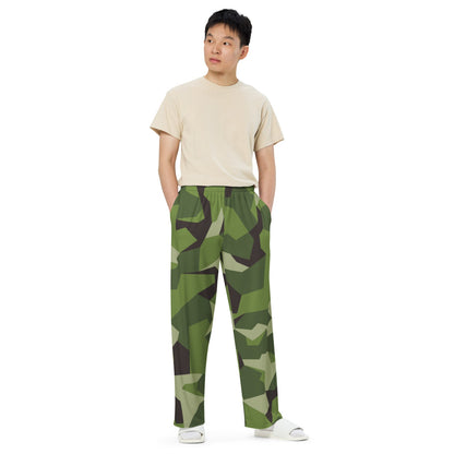 Swedish M90 CAMO unisex wide-leg pants - Unisex Wide-Leg Pants