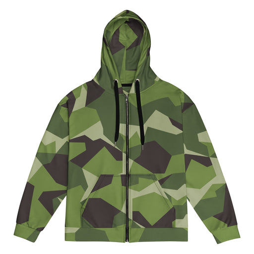 M90 Swedish Woodland CAMO Unisex Zip Hoodie - 2XS