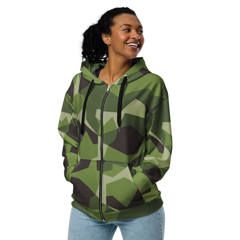 M90 Swedish Woodland CAMO Unisex Zip Hoodie
