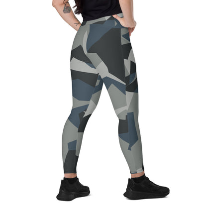 Swedish M90 Urban CAMO Leggings with pockets - 2XS - Womens With Pockets