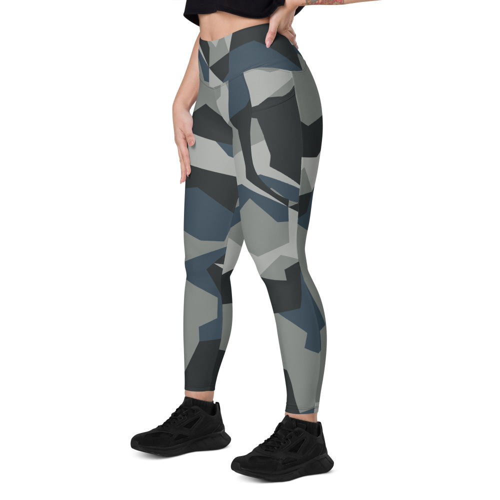 Swedish M90 Urban CAMO Leggings with pockets - Womens With Pockets