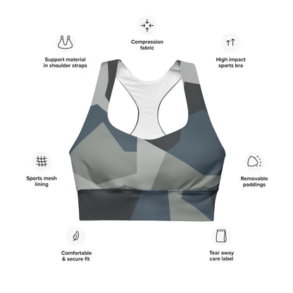 Swedish M90 Urban CAMO Longline sports bra - Womens Sports Bra