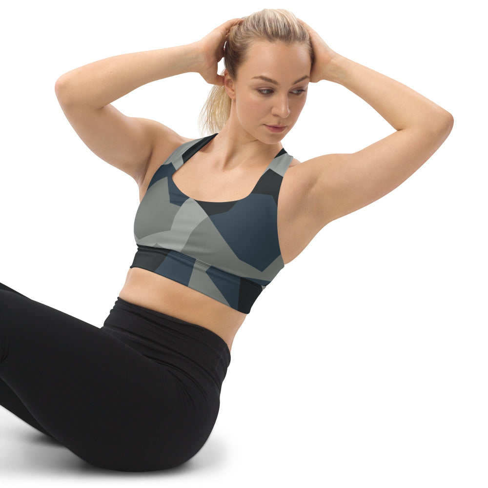 Swedish M90 Urban CAMO Longline sports bra - Womens Sports Bra