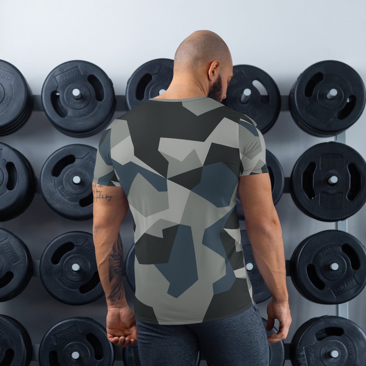 Swedish M90 Urban CAMO Mens Athletic T-shirt - T-Shirts