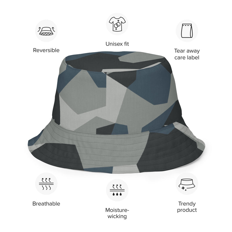 M90 Swedish Urban CAMO Reversible Bucket Hat - Head