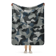 M90 Swedish Urban CAMO Sherpa Blanket - 50″×60″