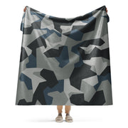 M90 Swedish Urban CAMO Sherpa Blanket - 60″×80″