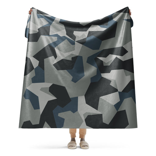 M90 Swedish Urban CAMO Sherpa Blanket - 60″×80″