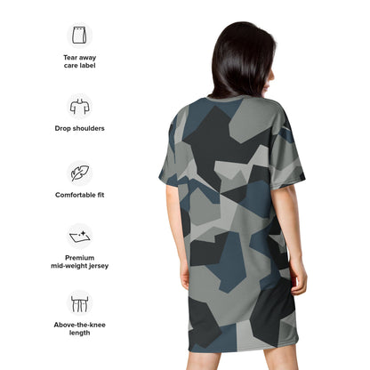 Swedish M90 Urban CAMO T-shirt dress - Womens T-Shirt Dress