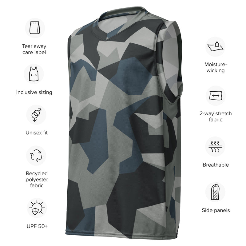 M90 Swedish Urban CAMO Unisex Basketball Jersey