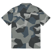 M90 Swedish Urban CAMO Unisex Short-Sleeve Button Shirt - Button-Up