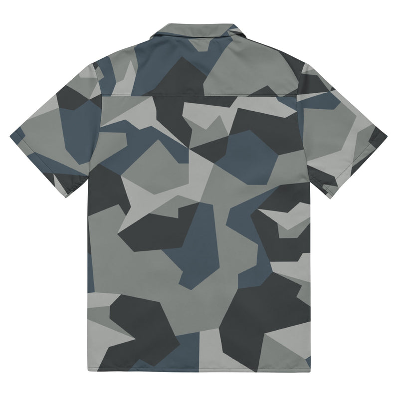 M90 Swedish Urban CAMO Unisex Short-Sleeve Button Shirt - Button-Up