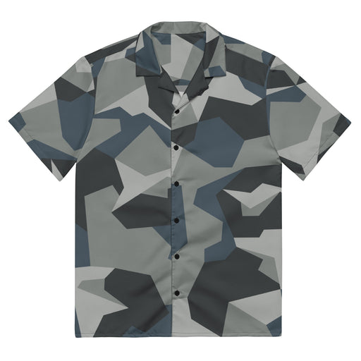 M90 Swedish Urban CAMO Unisex Short-Sleeve Button Shirt - 2XS - Button-Up