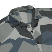 M90 Swedish Urban CAMO Unisex Short-Sleeve Button Shirt - Button-Up