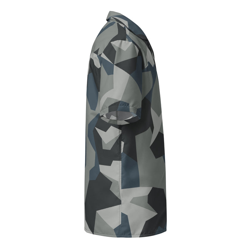 M90 Swedish Urban CAMO Unisex Short-Sleeve Button Shirt - Button-Up