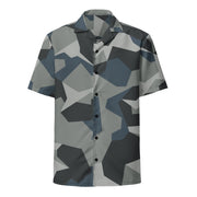 M90 Swedish Urban CAMO Unisex Short-Sleeve Button Shirt - Button-Up