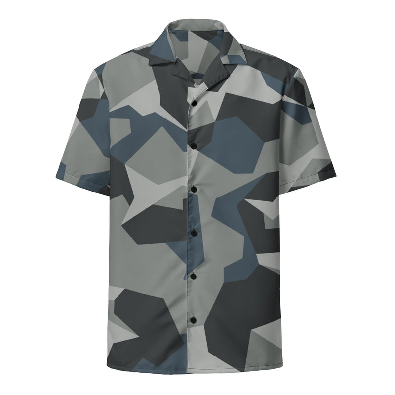 M90 Swedish Urban CAMO Unisex Short-Sleeve Button Shirt - Button-Up
