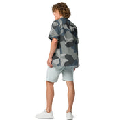 M90 Swedish Urban CAMO Unisex Short-Sleeve Button Shirt - Button-Up