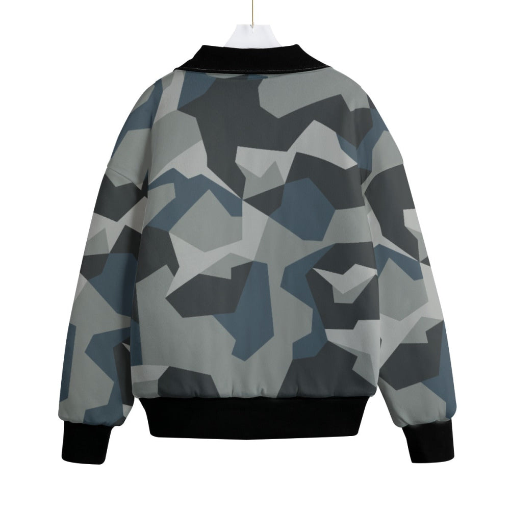 Swedish M90 Urban CAMO Unisex Fleece Knitted Bomber Jacket