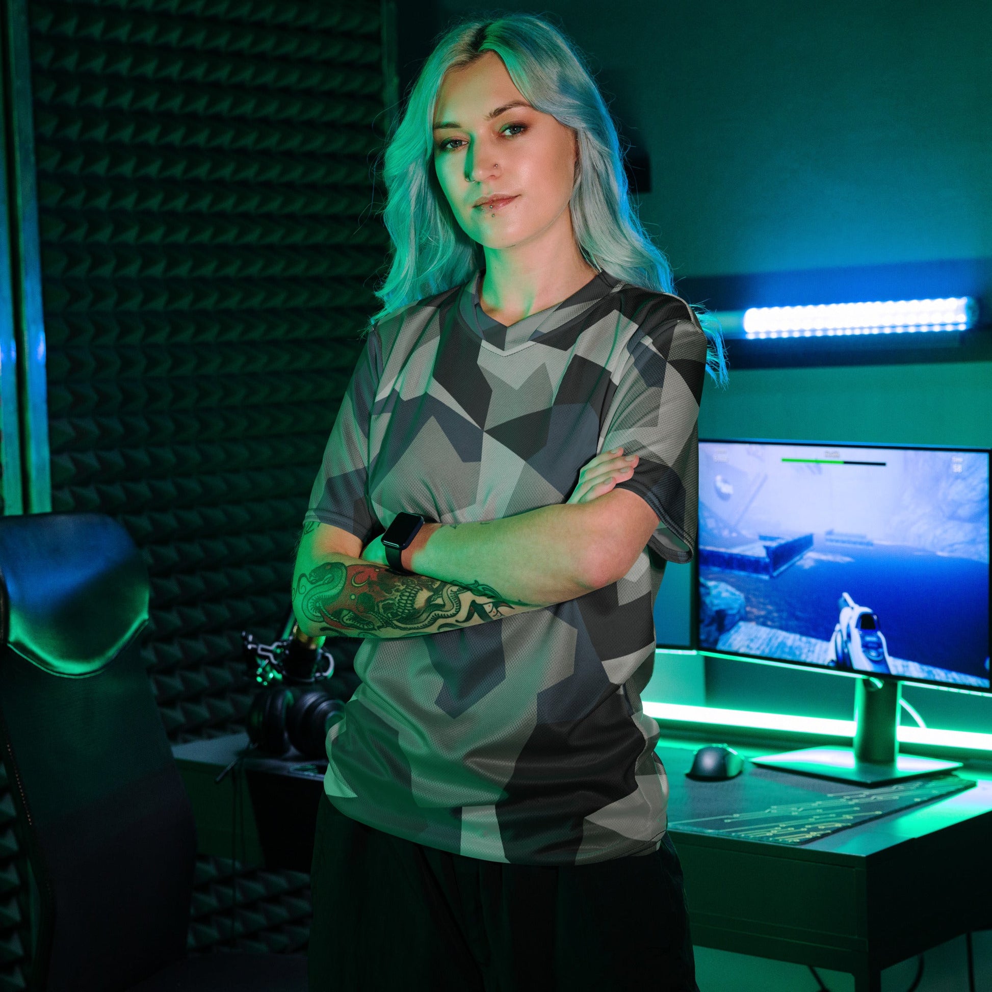 Swedish M90 Urban CAMO unisex sports jersey Sports Jerseys