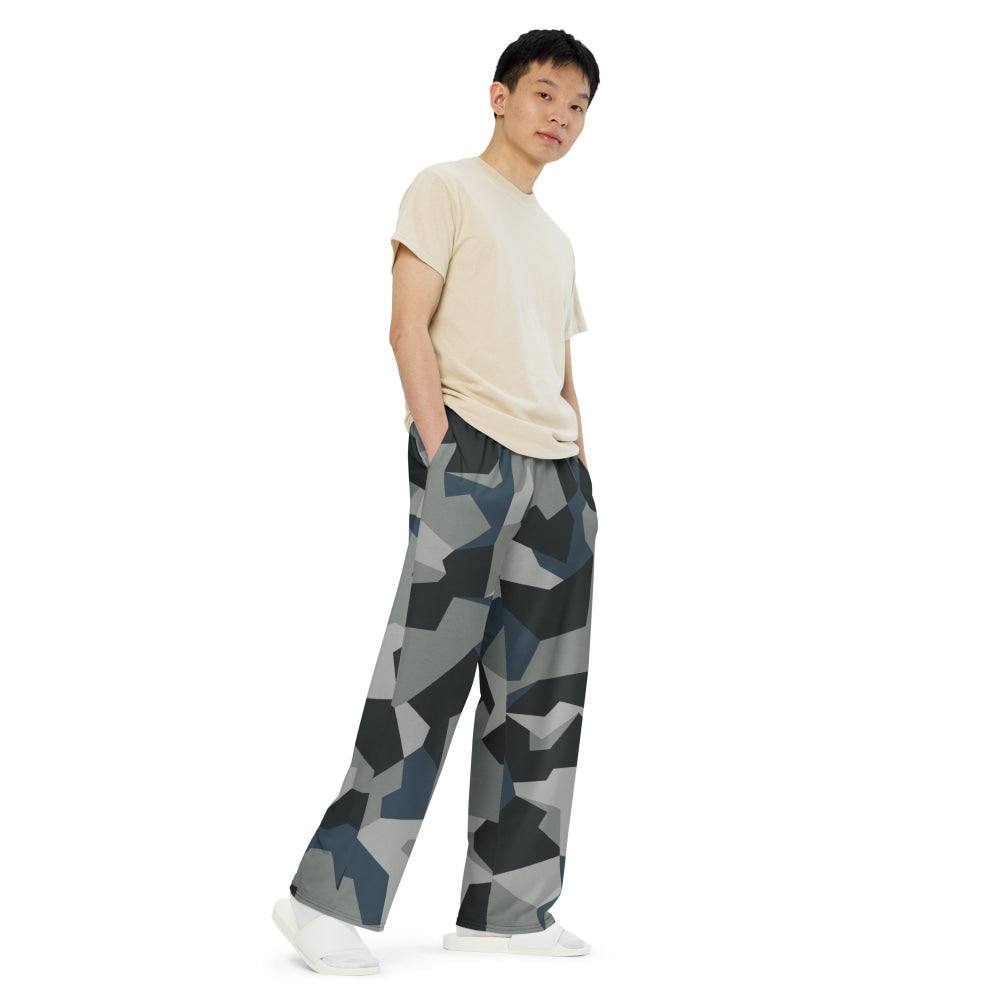 Swedish M90 Urban CAMO unisex wide-leg pants - Unisex Wide-Leg Pants