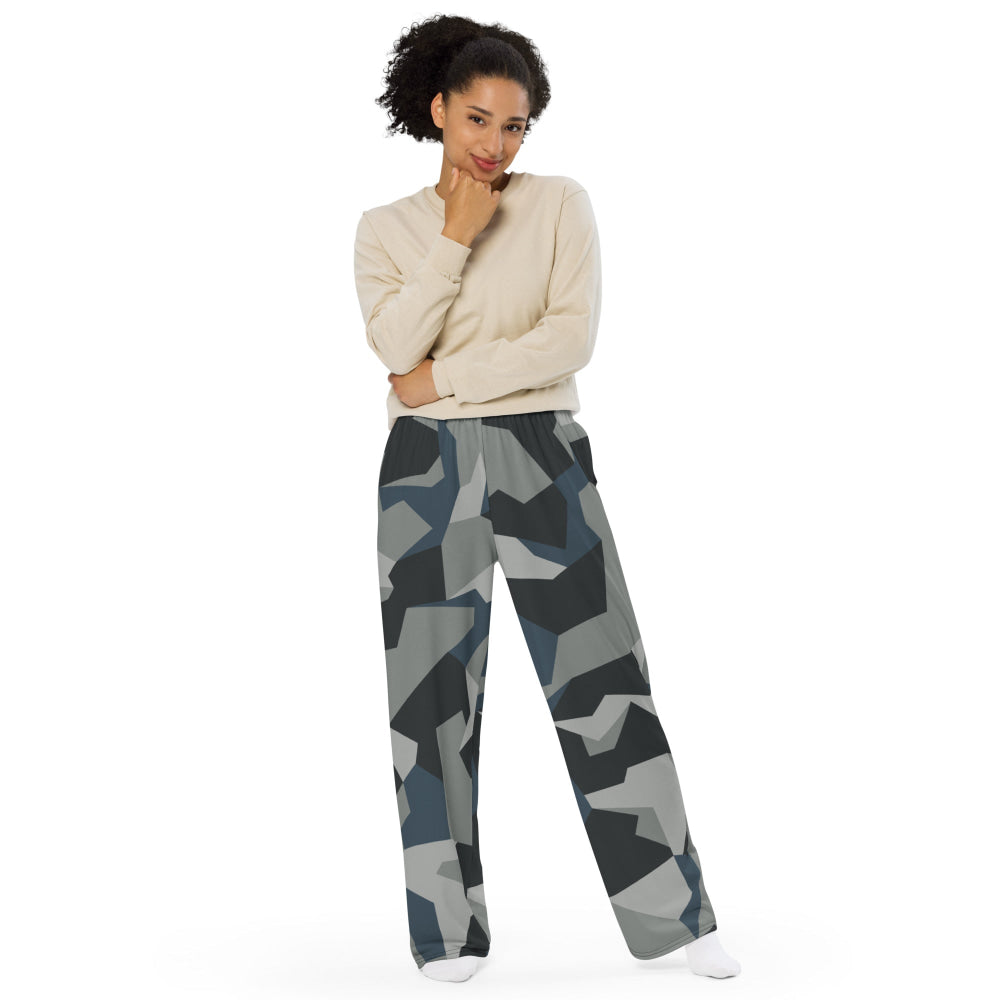 Swedish M90 Urban CAMO unisex wide-leg pants - Unisex Wide-Leg Pants