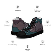 Contour Veil Swedish CAMO Mens High-Top Canvas Shoes