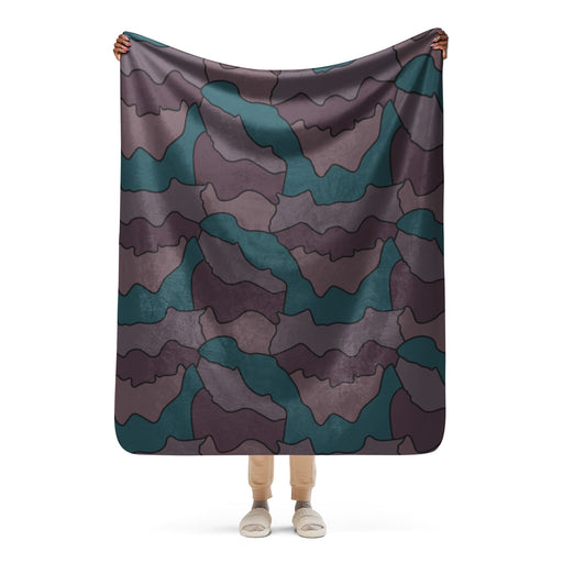 Contour Veil Swedish CAMO Sherpa Blanket - 50″×60″