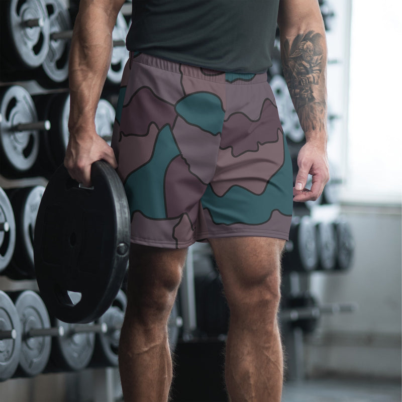 Contour Veil Swedish CAMO Unisex Athletic Long Shorts - 2XS