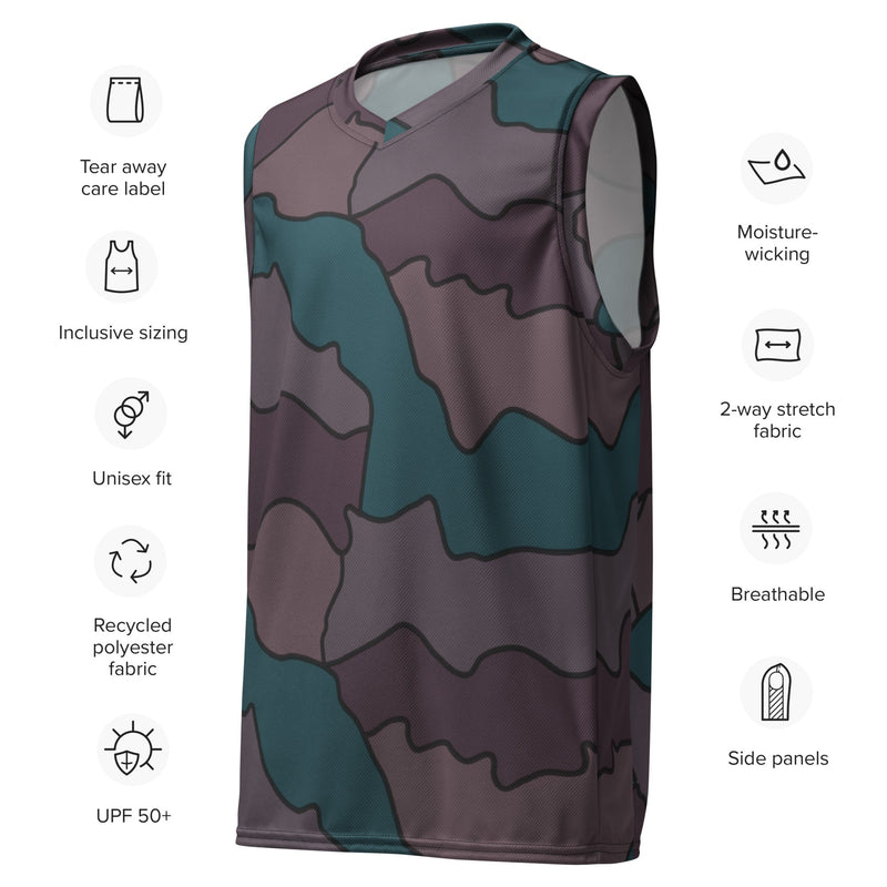 Contour Veil Swedish CAMO Unisex Basketball Jersey