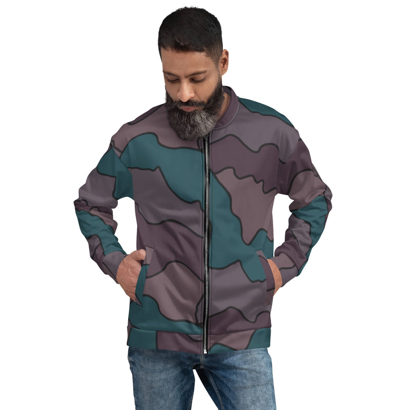 Contour Veil Swedish CAMO Unisex Bomber Jacket