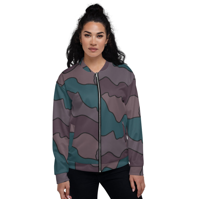 Contour Veil Swedish CAMO Unisex Bomber Jacket