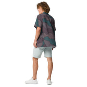 Contour Veil Swedish CAMO Unisex Short-Sleeve Button Shirt - Button-Up