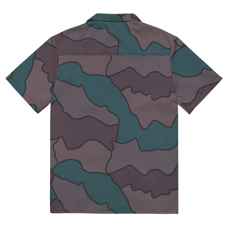 Contour Veil Swedish CAMO Unisex Short-Sleeve Button Shirt - Button-Up
