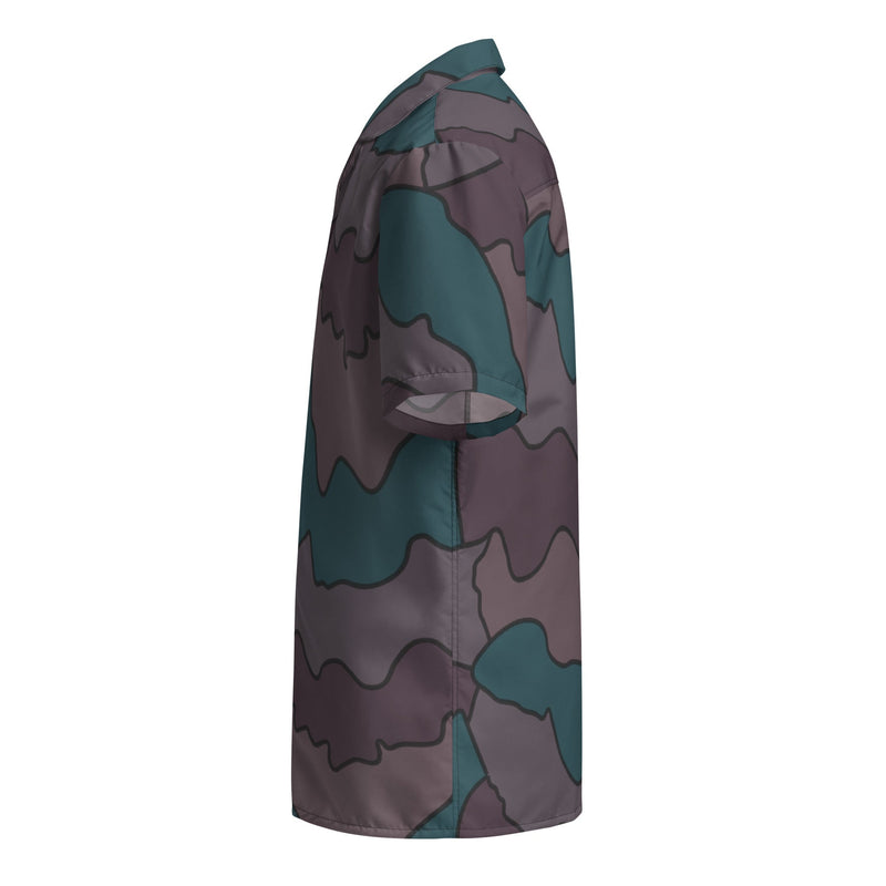 Contour Veil Swedish CAMO Unisex Short-Sleeve Button Shirt - Button-Up