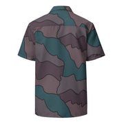 Contour Veil Swedish CAMO Unisex Short-Sleeve Button Shirt - Button-Up
