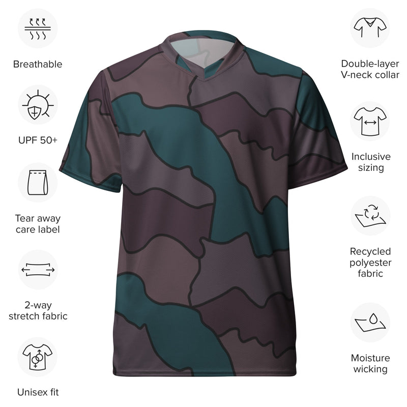Contour Veil Swedish CAMO Unisex Sports Jersey