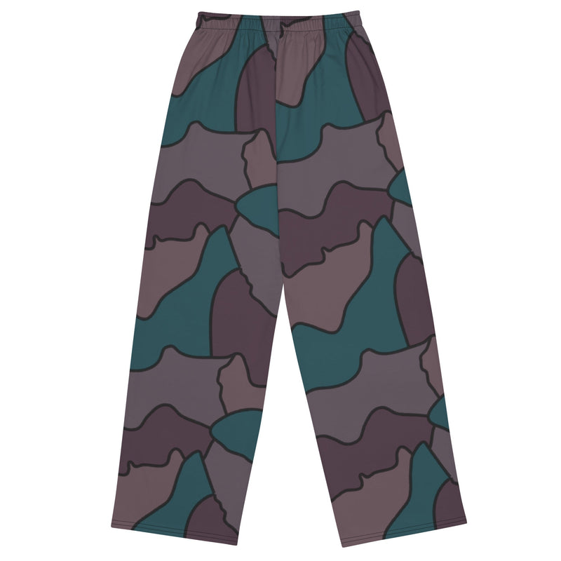 Contour Veil Swedish CAMO Unisex Wide-Leg Leisure Pants - Pant