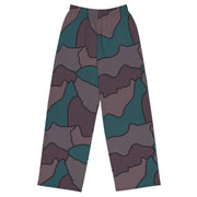 Contour Veil Swedish CAMO Unisex Wide-Leg Leisure Pants - 2XS - Pant