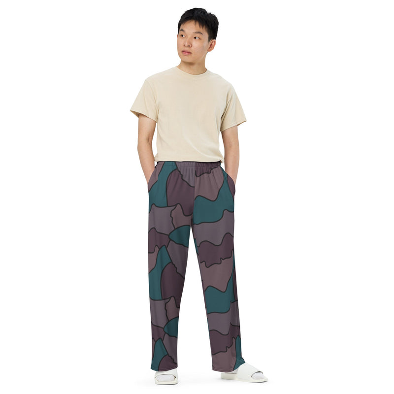 Contour Veil Swedish CAMO Unisex Wide-Leg Leisure Pants - Pant
