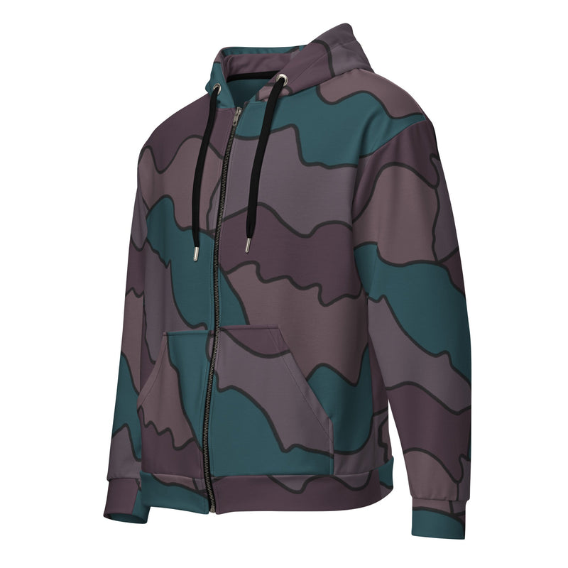 Contour Veil Swedish CAMO Unisex Zip Hoodie